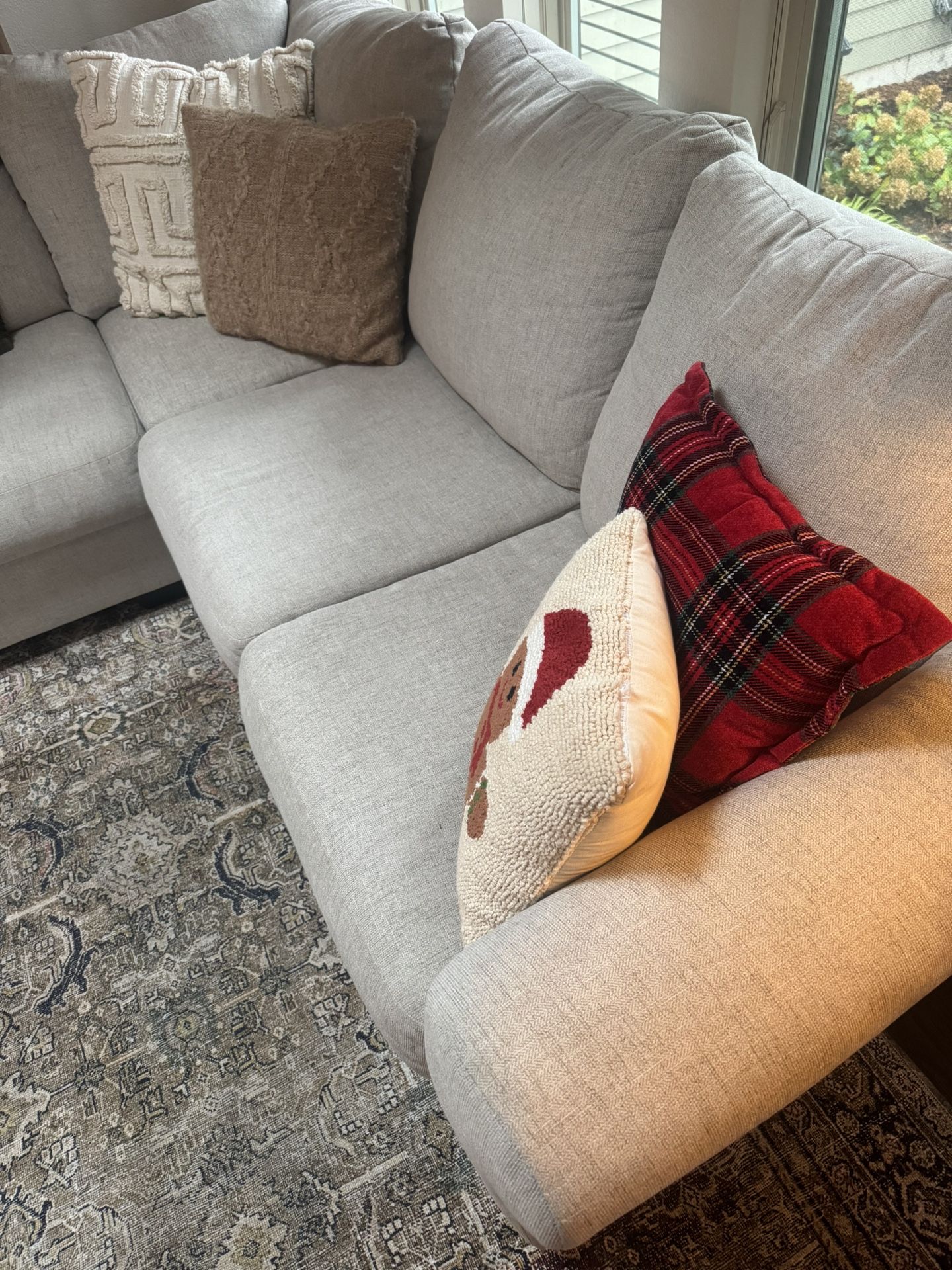 Upholstered Couch - Cream