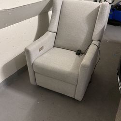 Pottery Barn Kids Power Swivel Glider Recliner – Light Gray
