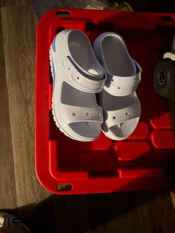 Crocs Sandals White and Blue