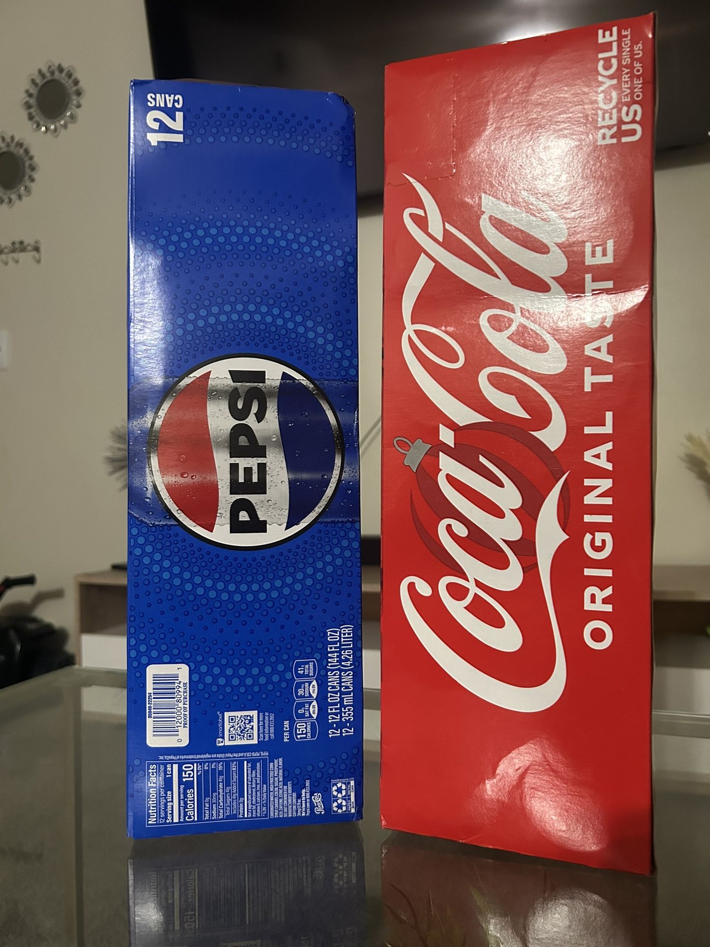 Pepsi + Coca-Cola 12-pack (2 cajas) – Nuevo”