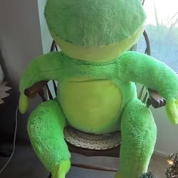 Frog Very Large Calplush Stuffed Animal.  Very Good Condition. $15
