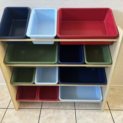 12 Bin Storage Shelf
