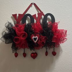 Red & Black “ XOXO” 