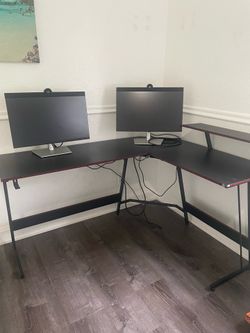 L shaped office desk