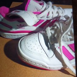 ADIDAS PINK WOMEN'S FORUM 84 LOW TOP SNEAKERS SIZE 6.5