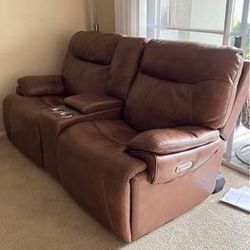 Couch Love Seat Power Recliner 