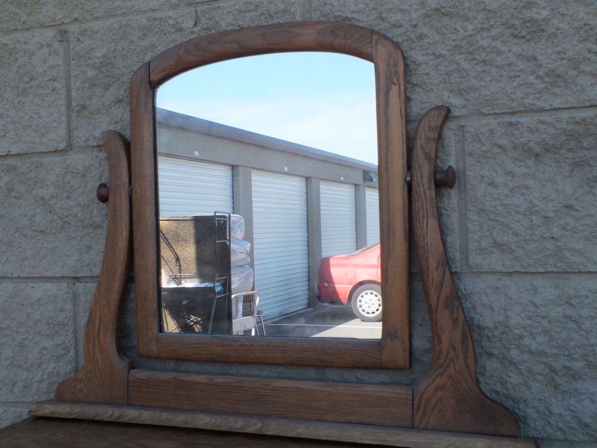 Antique Dresser with Mirror on Top