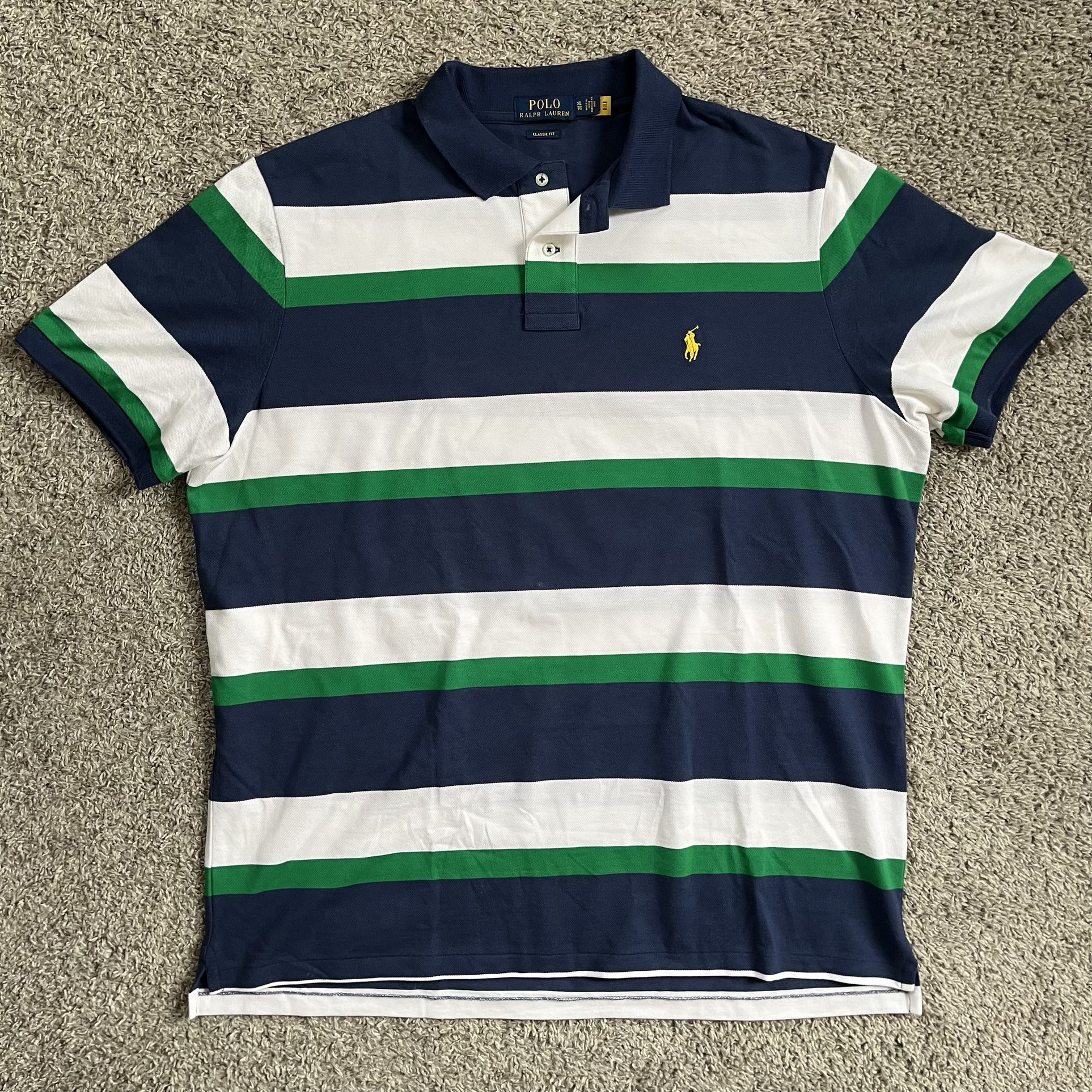 🔴Polo Ralph Lauren Shirt Size XL Stripes
