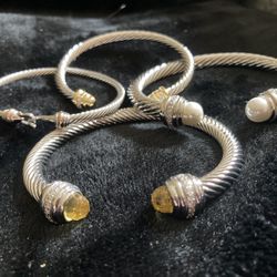 4 David Yurman Cable Bracelets