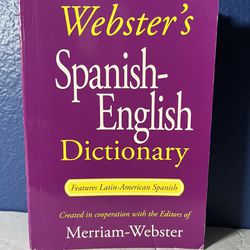 Webster's Spanish-English Dictionary [Features Latin-American Spanish] Paperback