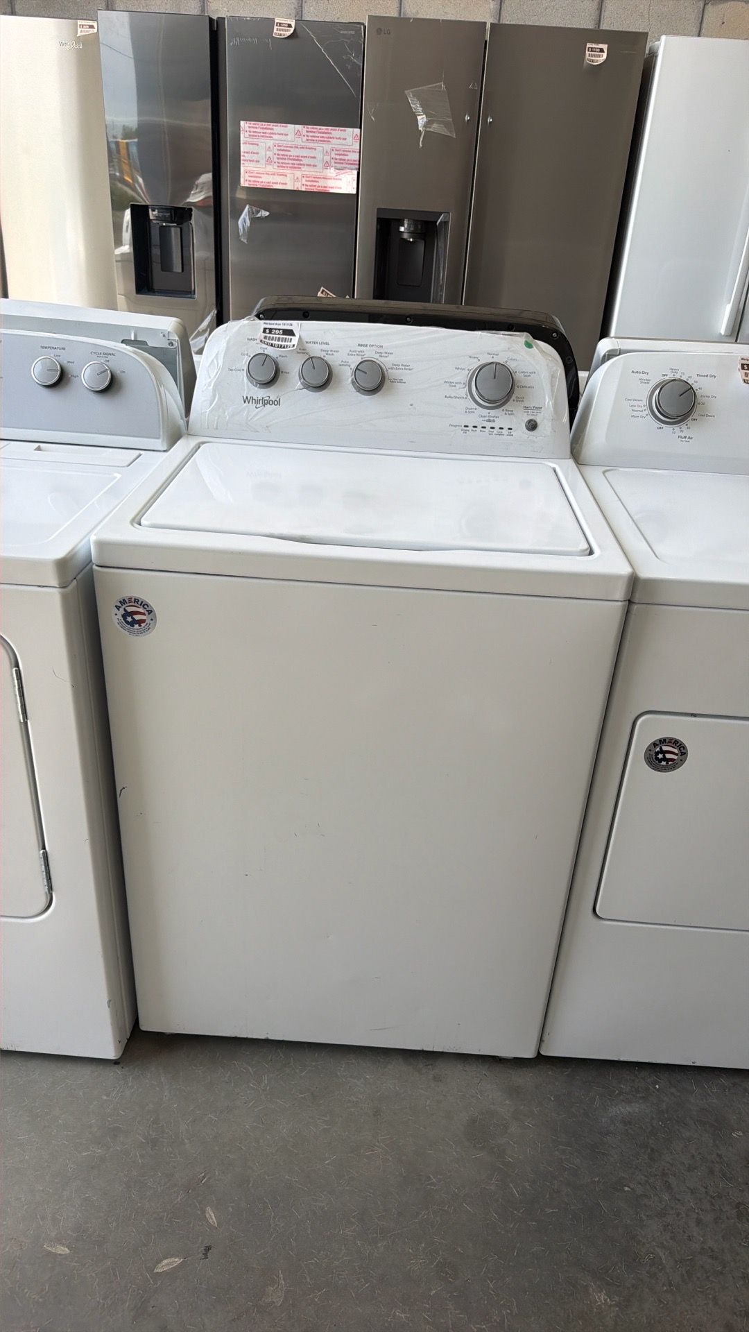 Washer and dryer available