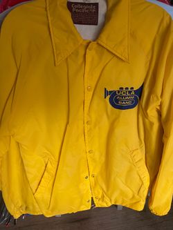 2 yellow Collegiate Pacific windbreaker jackets UCLA