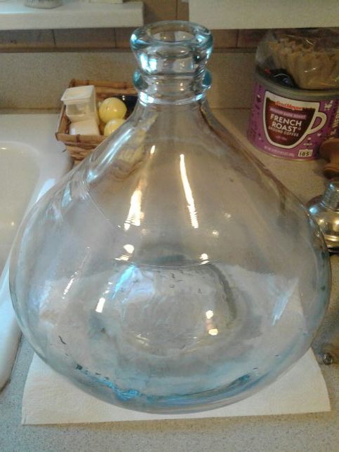 2 GALLON CRISA CARBOY GLASS WATER BOTTLE JUG Made In Mexico 2 GALLON CRISA CARBOY GLASS WATER BOTTLE JUG Made In Mexico 2 gal Carisa glass jug
