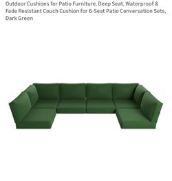 New in box!!14 pieces outdoor cushions(green/beige/blue/beige