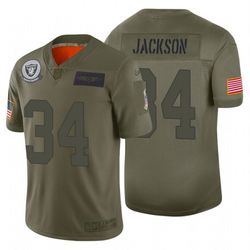 Bo Jackson Oakland Raiders Camo Salute to Service Limited Jersey