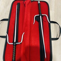 Martial Arts Training Sai Set w/ Case