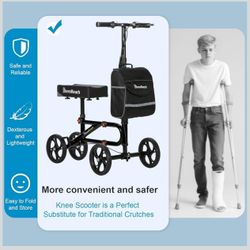 BlessReach Economy Knee Scooter, Steerable Knee Walker, Foldable Knee...
