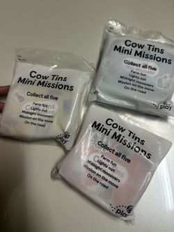Chick fil a cow tins toys