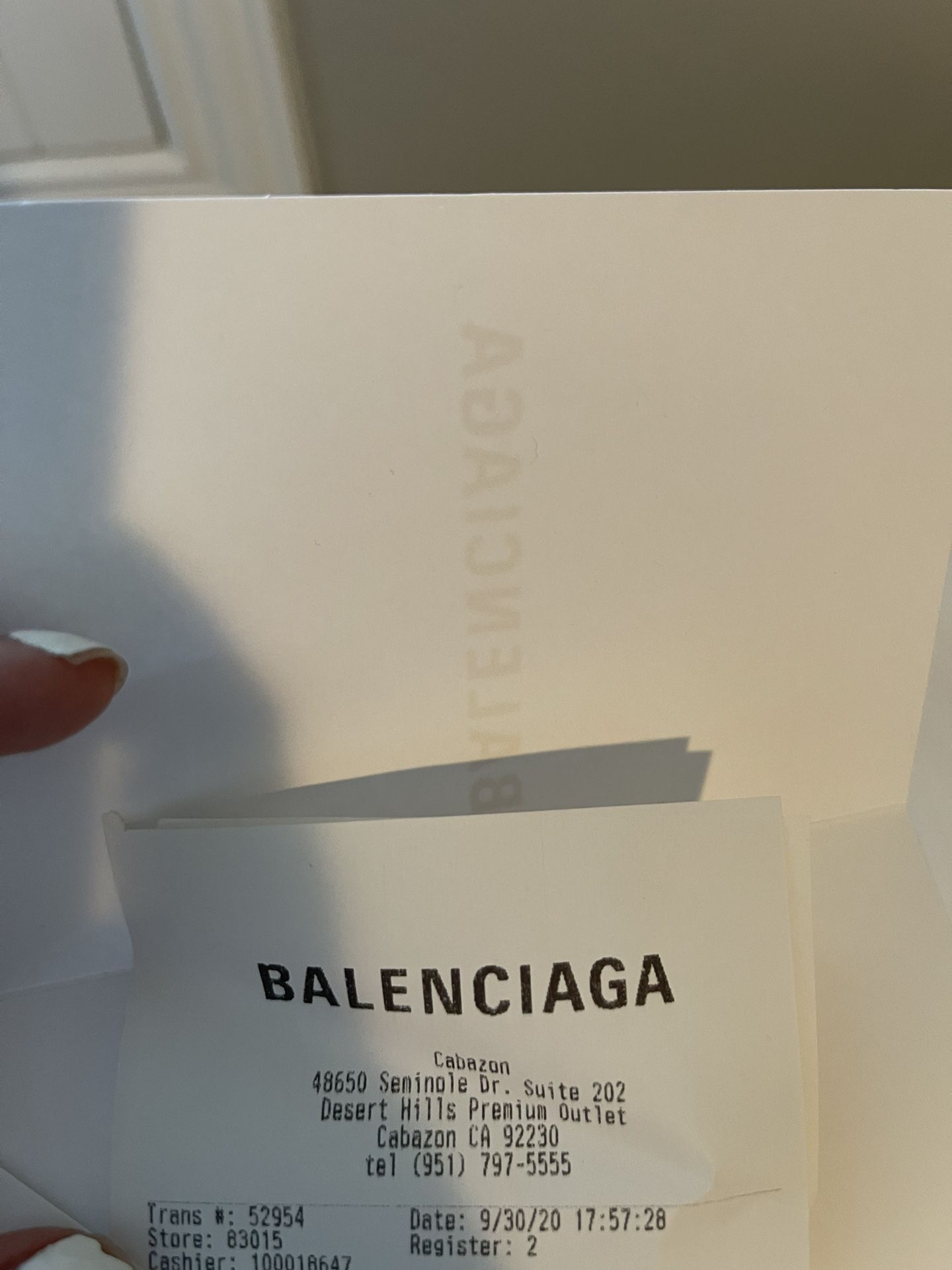 Balenciaga Shopping at Cabazon Premium Outlet 
