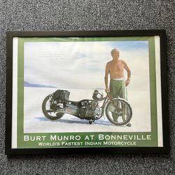 Burt Monroe Framed Poster