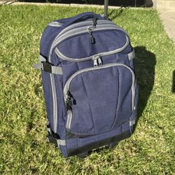 eBags 22” blue convertible wheeled backpack