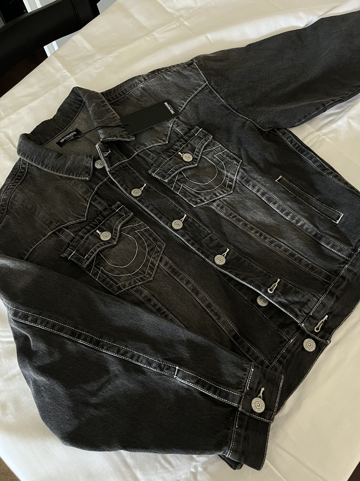 Black True Religion Denim Jacket