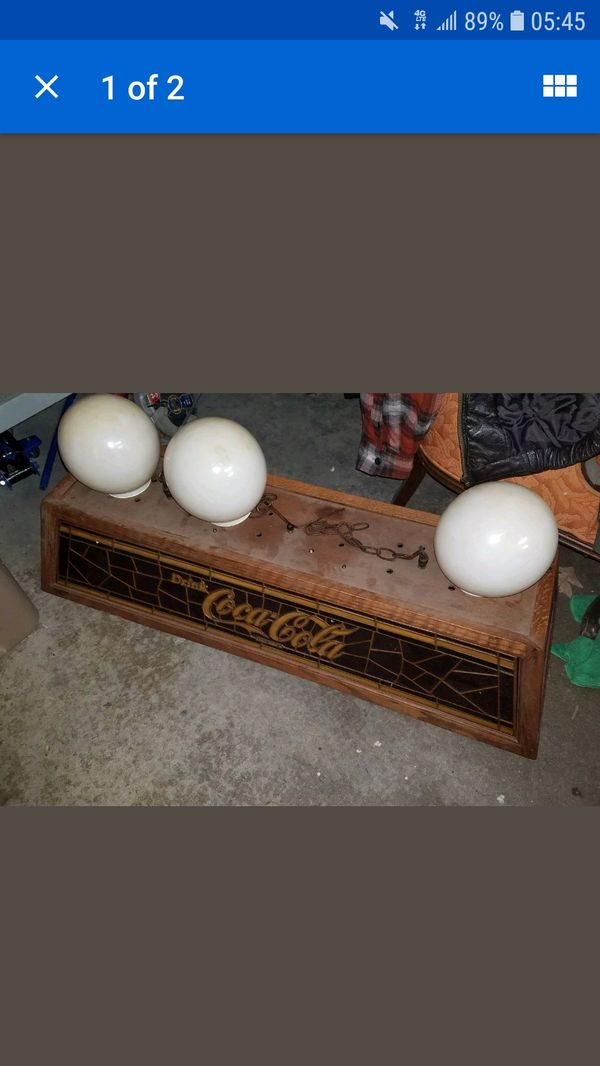 Vintage Coca Cola Pool Table Light With Two Globes Collectibles In Vintage Coca Cola Pool Table Light With Two Globes Collectibles In Virginia Beach Va Offerup