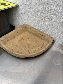 Travertine shampoo holder