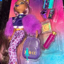 Monster High Doll Box Is Ripped Open Doll Is Still Attached Brand New