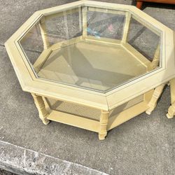Faux Bamboo Coffee Table 