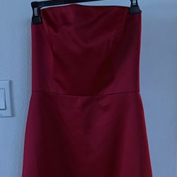 BURGUNDY FORMAL COCKTAIL DRESS SZ SMALL