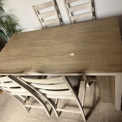High Top Table w/ Wine Rack Attached 