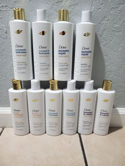 Dove shampoo and conditioners $30