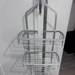 Over Door Shower Caddy Organizer 3 Tier Metal Rack 11x5x25 Storage