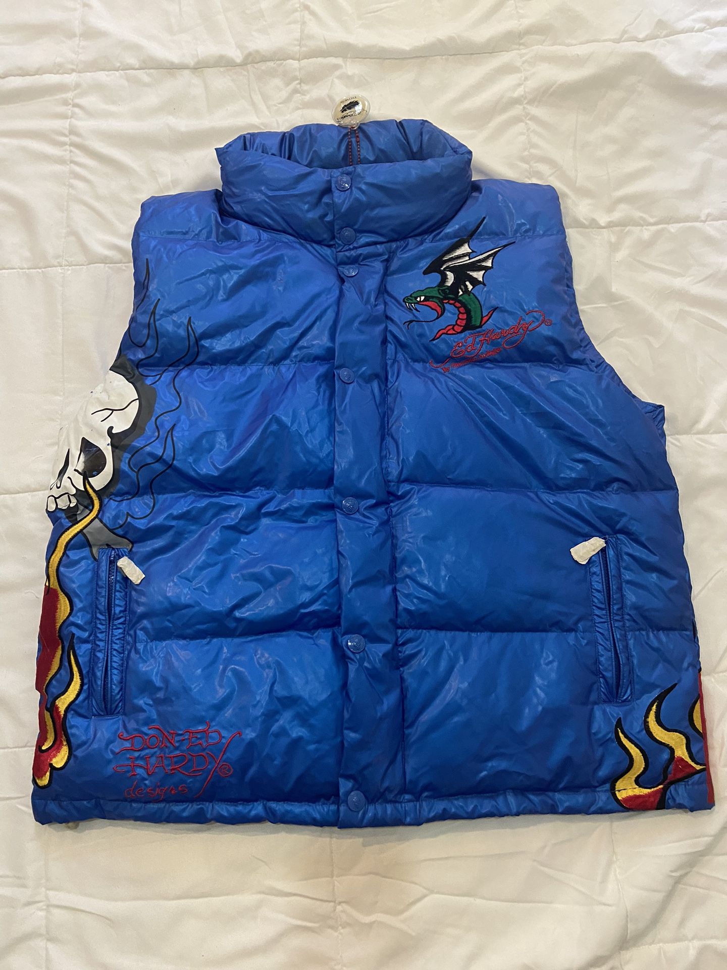 Ed Hardy Vintage Puffer Vest Size XXL
