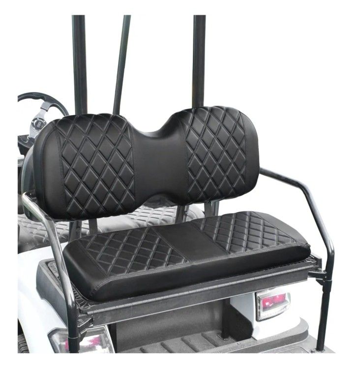 Golf Cart Seat Cover, Compatible with Golf Cart i40 i40L Golf Cart Model and Advanced EV, EV1 4, EV1 4L Model Aftermarket Rear Seat Kit, Vinyl Replace