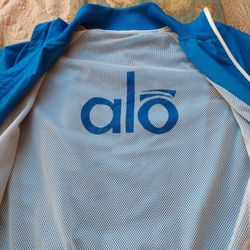 alo Short Sleeve Full Zip High Neck Lightweight Jacket
