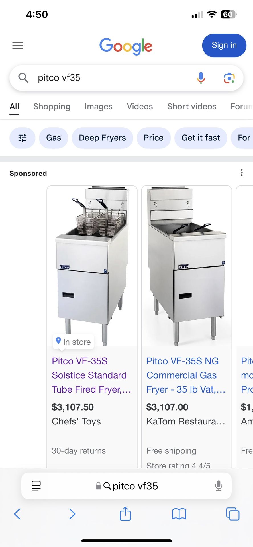 Pitco Fryer