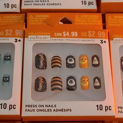 Press On Nails Girls Halloween Brand New