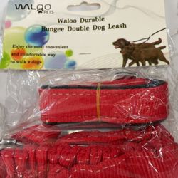 Bungee Double Dog Leash