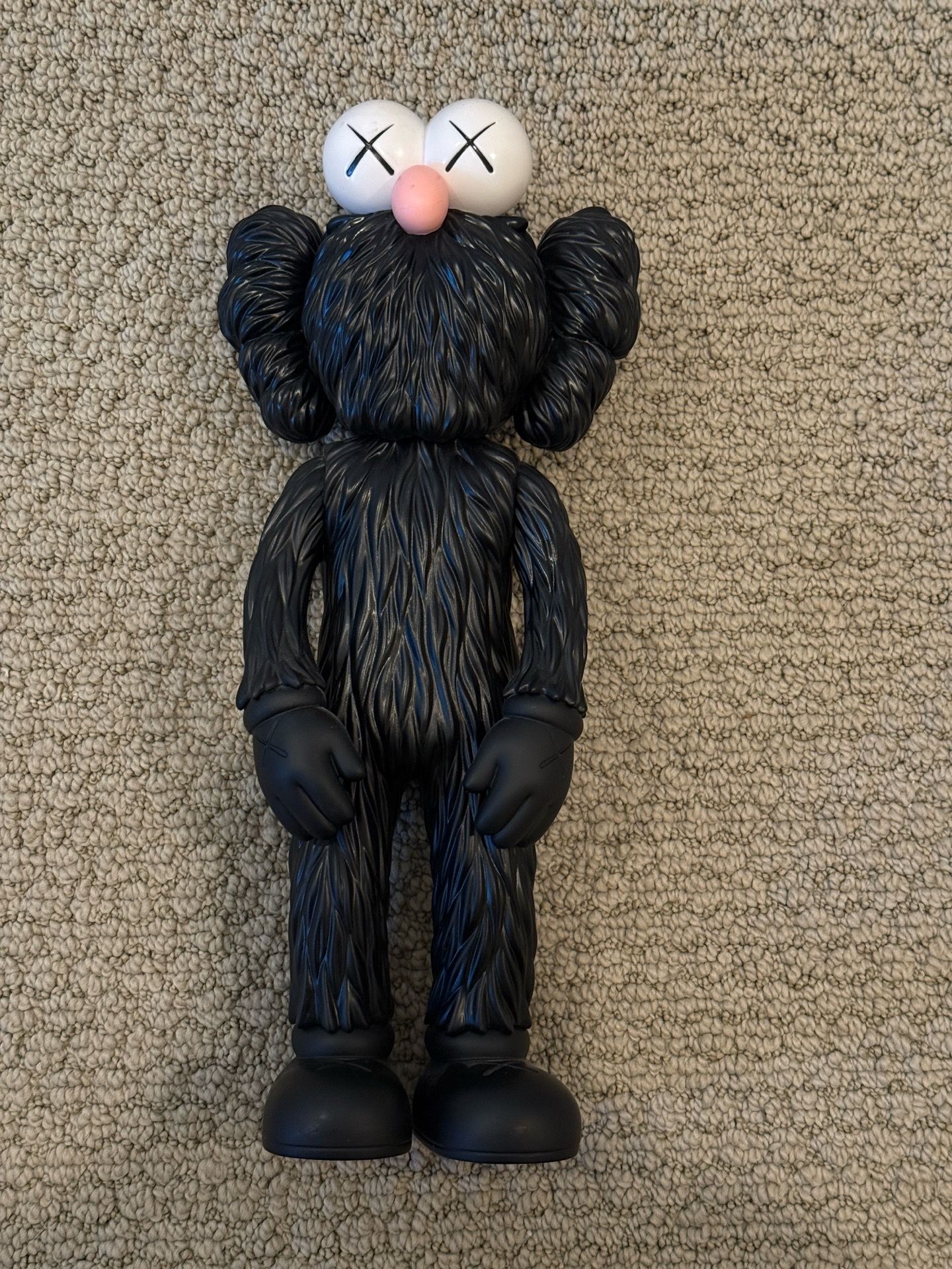 KAWS BFF Black Open Edition Vinyl Figure w/ Original Box Authentic