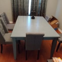 Gray Formal Dining Set Includes Leaf