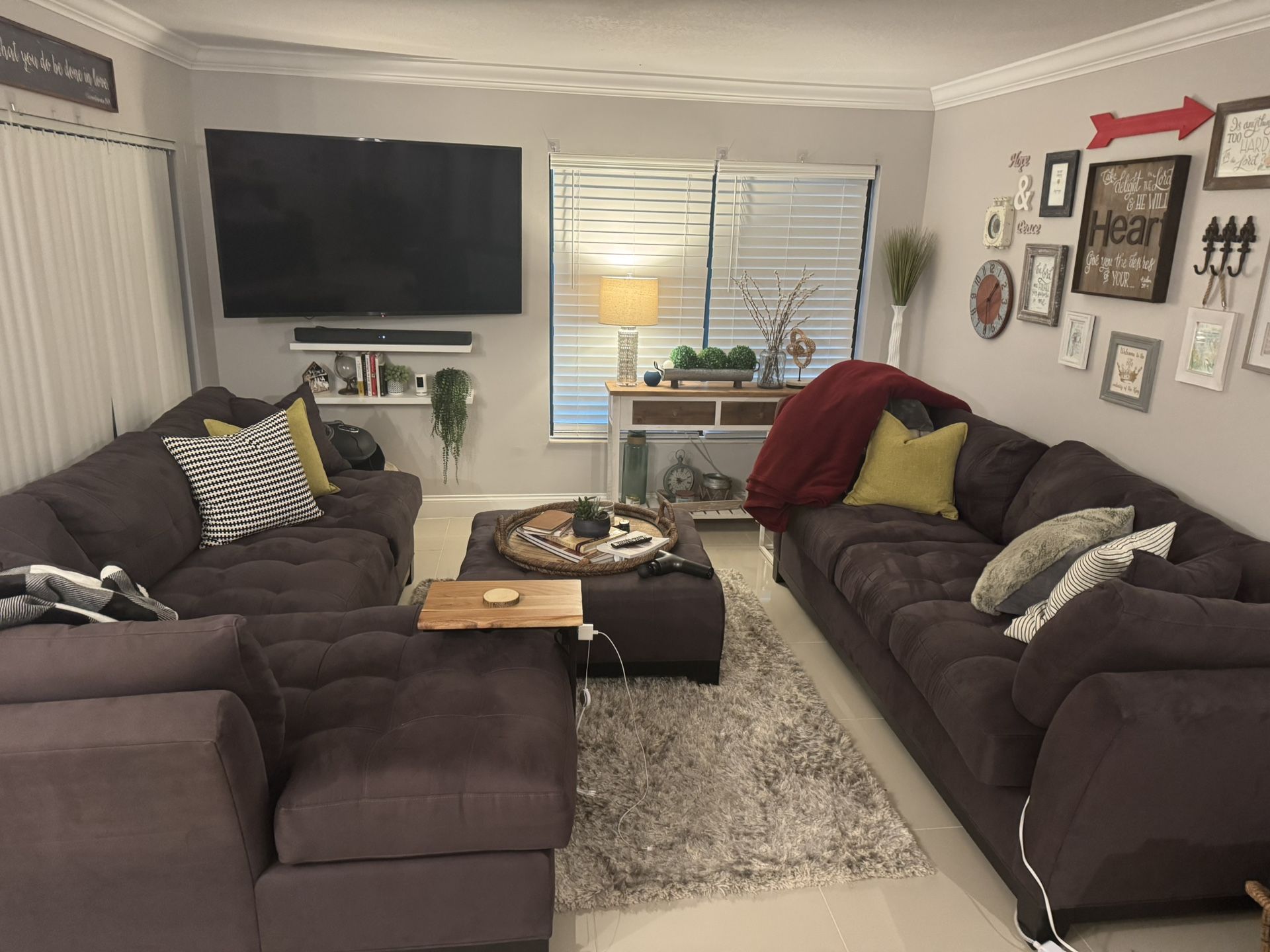 3-Piece Sectional PLUS Ottoman