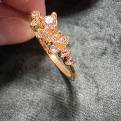 fine gold plated fantasy ring size 10