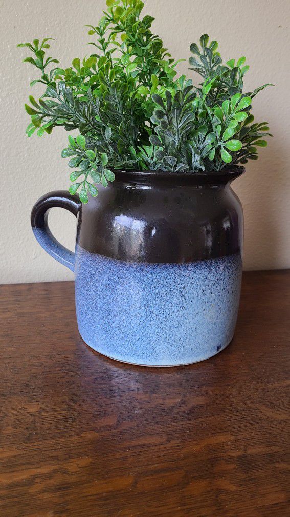 Large Vintage Pottery Pitcher Vase