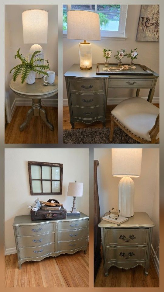 French Provincial Gold Bedroom Furniture $200 for everything