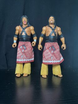 Wwe elite Samu and Fatu figures