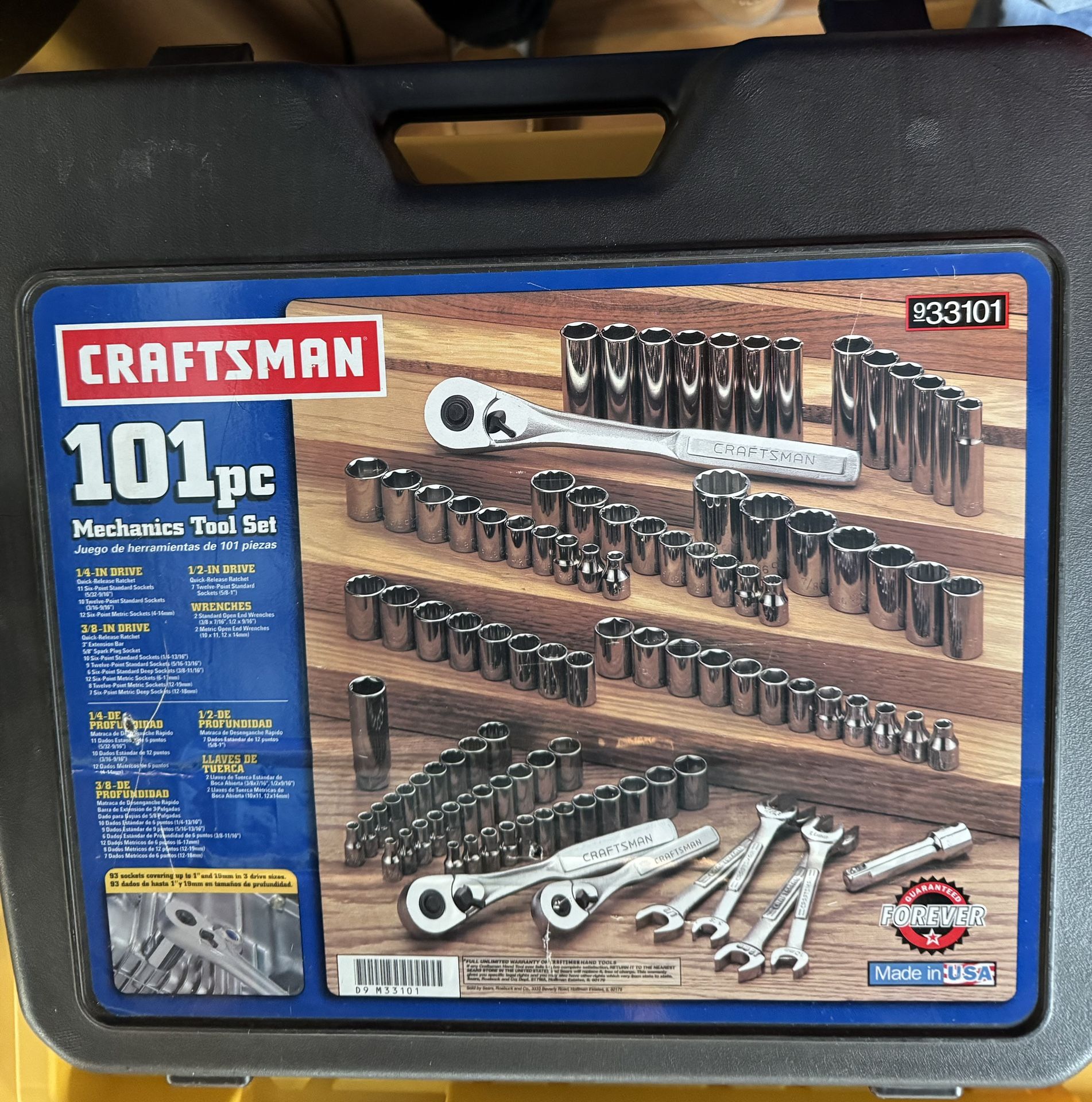 Craftsman Mechanics Took Set 101 Pieces