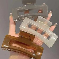 3pcs Rectangle Design Hair Claw