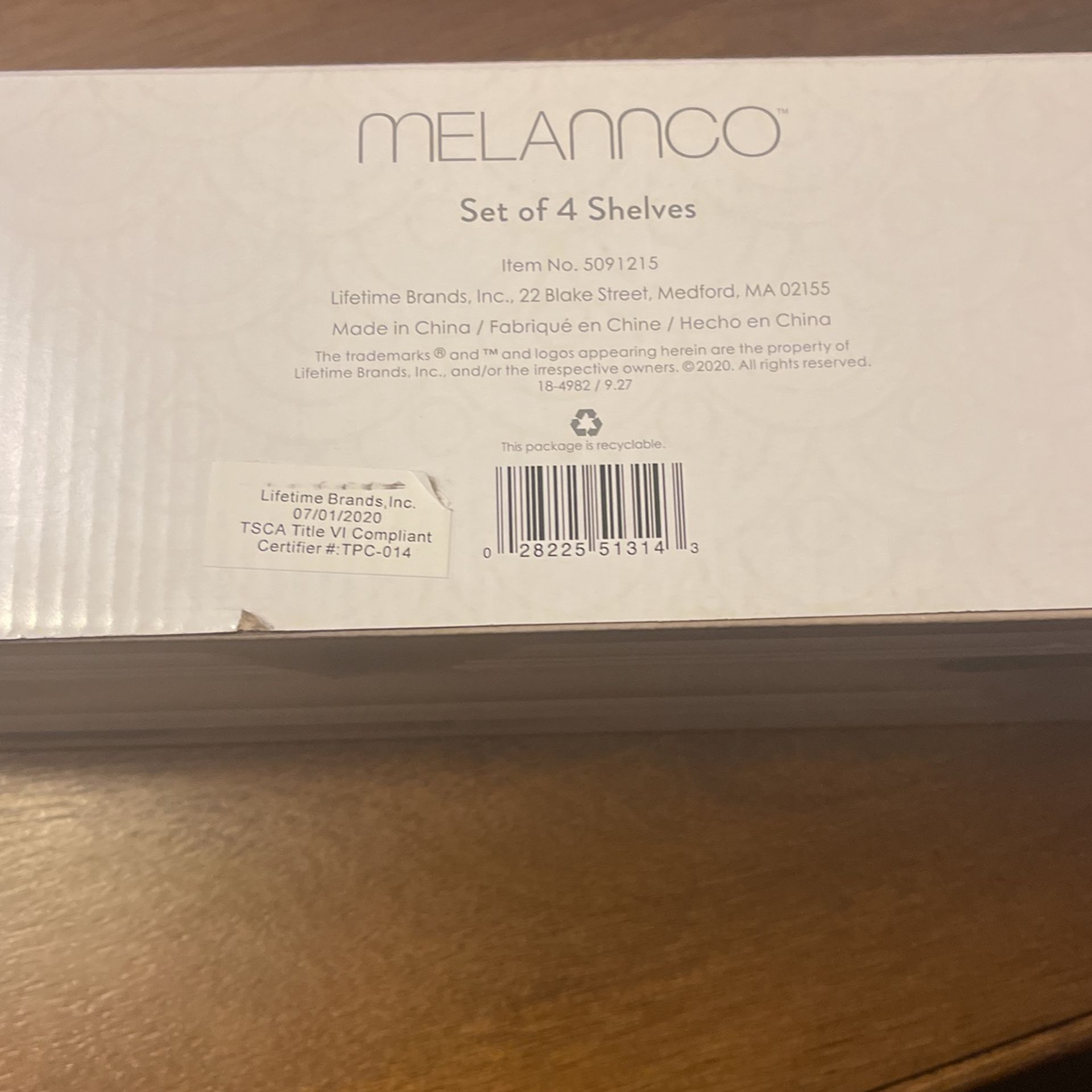 MELANNCO Floating Wall Shelves (White) (set Of 4)